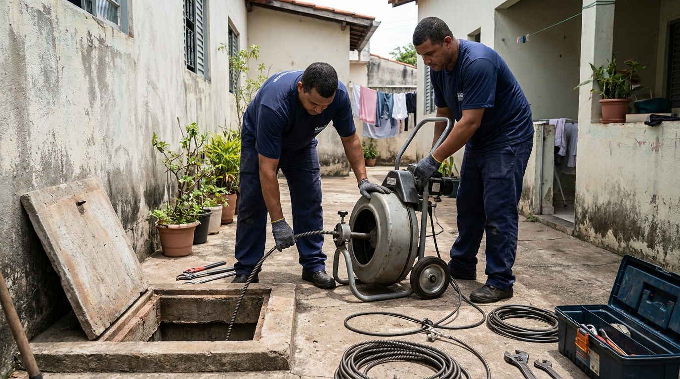 Desentupimento de Coluna Sanitária em Natal‑RN